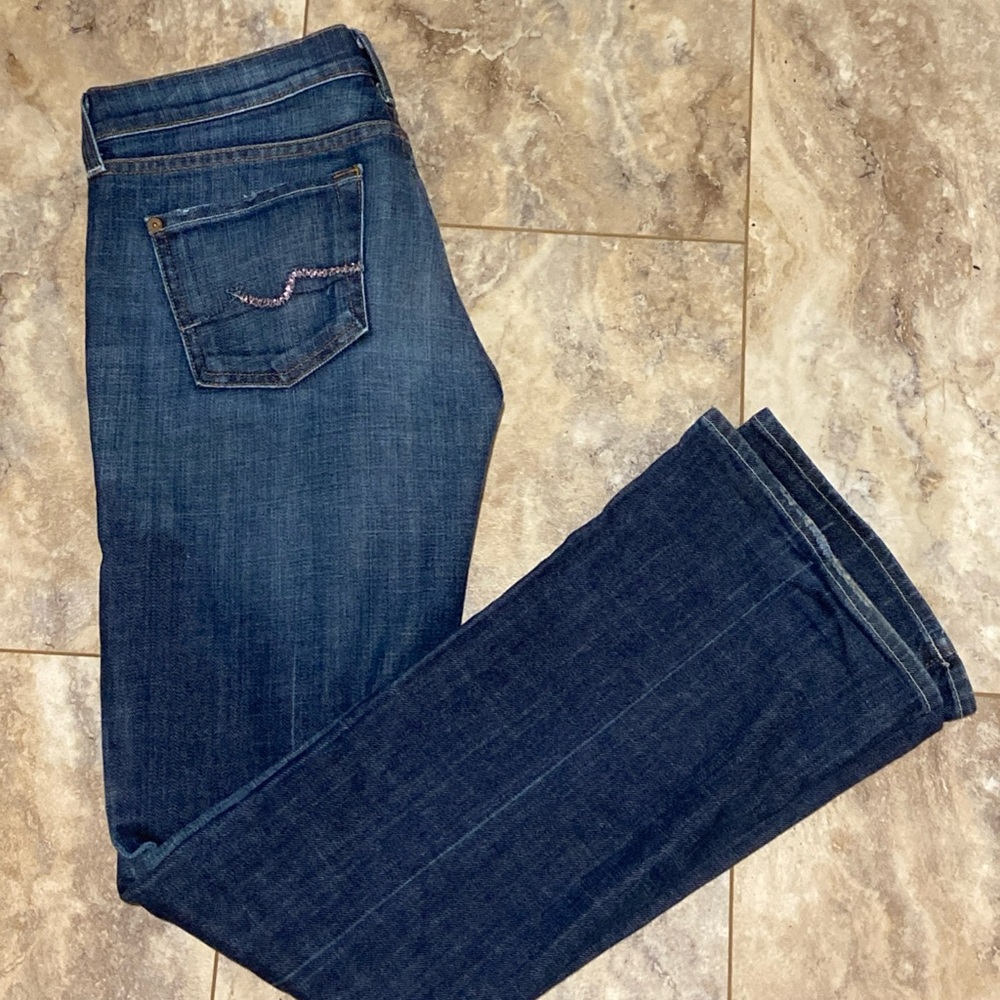 7 For All Mankind Dark Blue Jeans